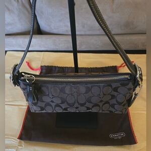 Coach Signature 8K01 Brown Shoulder Bag Y2K